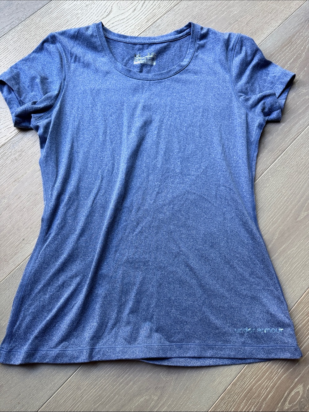 Under Armour Women's Heathered Blue Short Sleeve Performance Tee